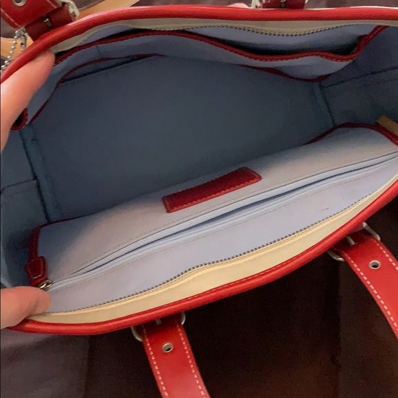 Coach leather/canvas tote - Picture 5 of 10